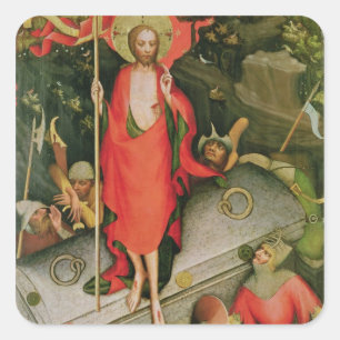 Sticker Carré La résurrection, c.1380