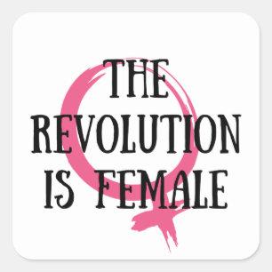 Sticker Carré La révolution est féminine