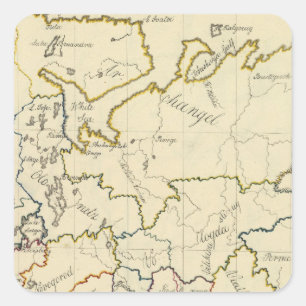 Sticker Carré La Russie en Europe 3