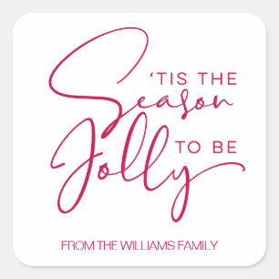Sticker Carré La saison pour être Jolly Holiday