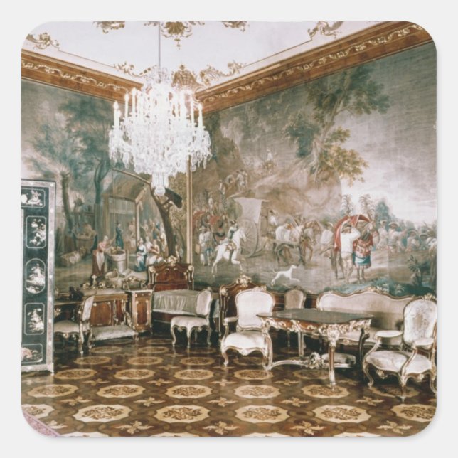 Sticker Carré La salle Napoléon du château de Schonbrunn (Devant)