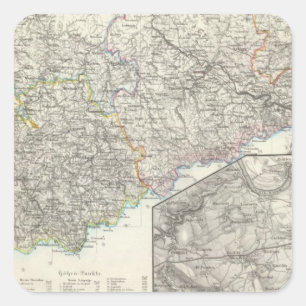 Sticker Carré La Saxe, Dresde Allemagne