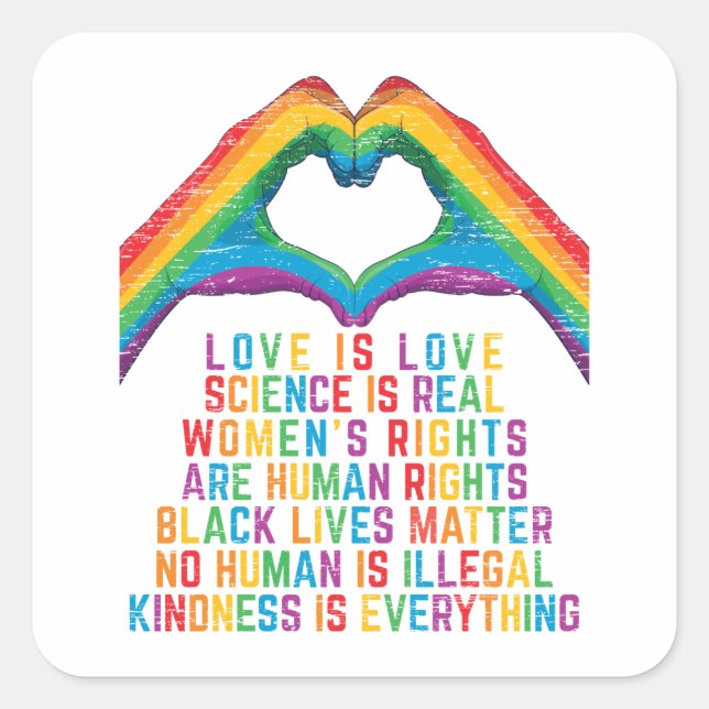 Sticker Carré la science est réelle - la matière noire (Devant)