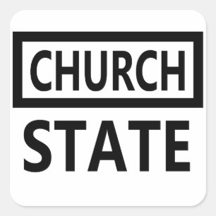 Sticker Carré La séparation de l'Église et de l'État - 1er amend