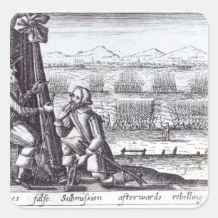 Sticker Carré La soumission fausse de Tyrone au seigneur le