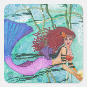 Sticker Carré La Sphère Mer