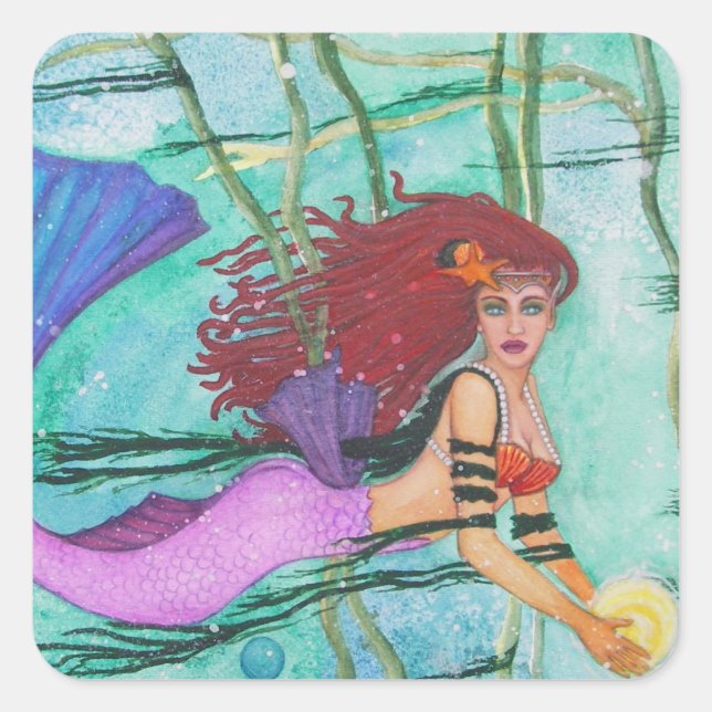 Sticker Carré La Sphère Mer (Devant)