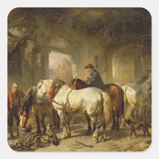 Sticker Carré La stabilité (Devant)