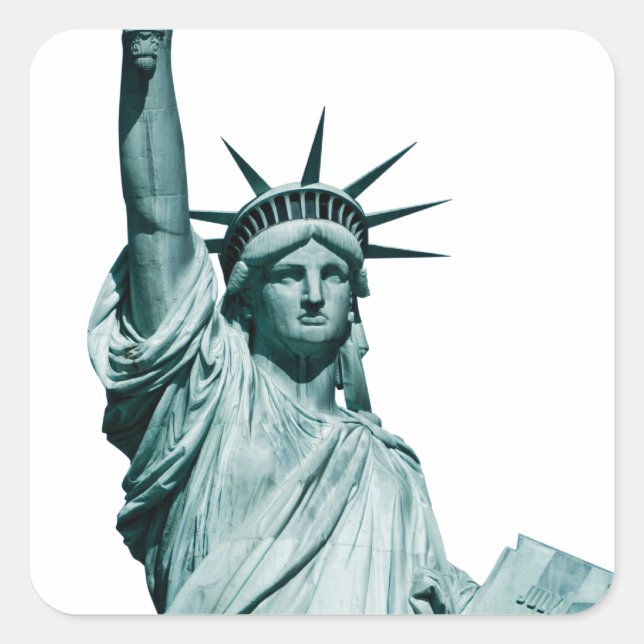 Sticker Carré La Statue de la Liberté (Devant)