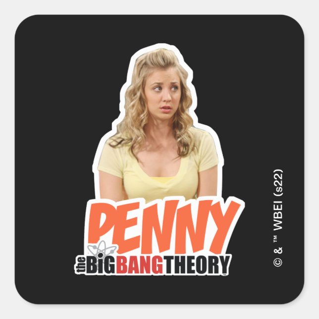 Sticker Carré La théorie du Big Bang | Penny (Devant)