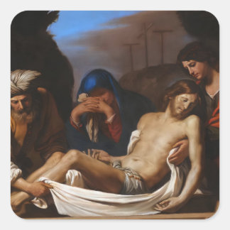 Sticker Carré La tombe de Guercino Art religieux
