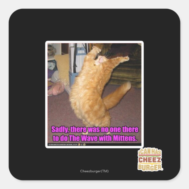 Sticker Carré La vague (Devant)