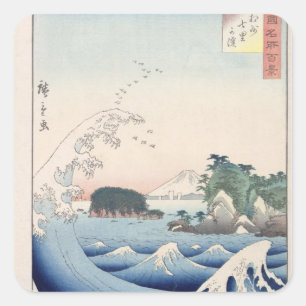 Sticker Carré La vague