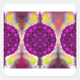 Sticker Carré La vibration de la lumière