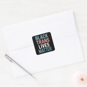 Sticker Carré La vie des personnes trans noires LGBTQ compte