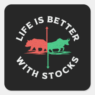 Sticker Carré La Vie stock Sur Le Marché Est Meilleure Avec Stoc