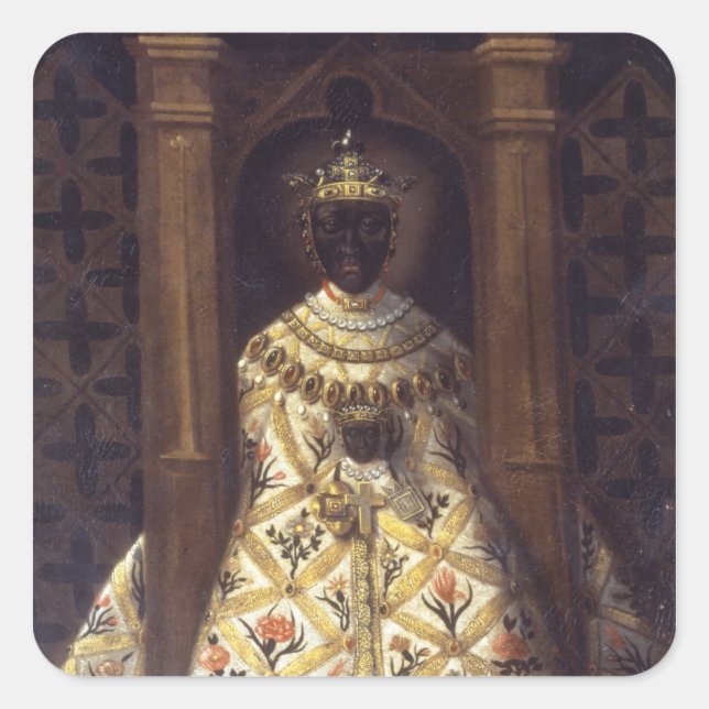 Sticker Carré La Vierge Noire dans la Chadaraita (Devant)