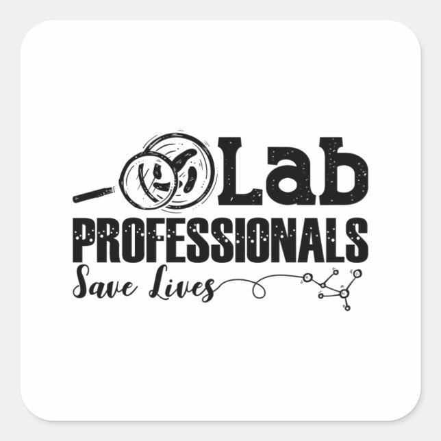 Sticker Carré Lab Professionals (Devant)