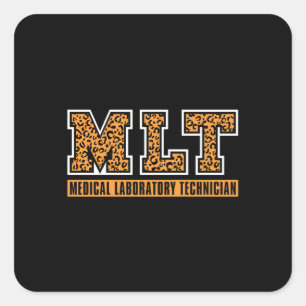 Sticker Carré Laboratoire Tech MLT Technicien de laboratoire Méd