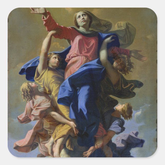 Sticker Carré L'acceptation de la Vierge, 1649-50 (Devant)