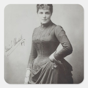 Sticker Carré Lady Randolph Churchill