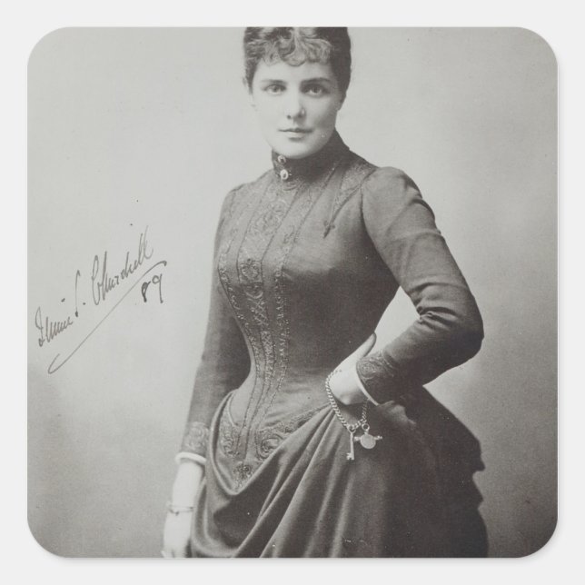 Sticker Carré Lady Randolph Churchill (Devant)