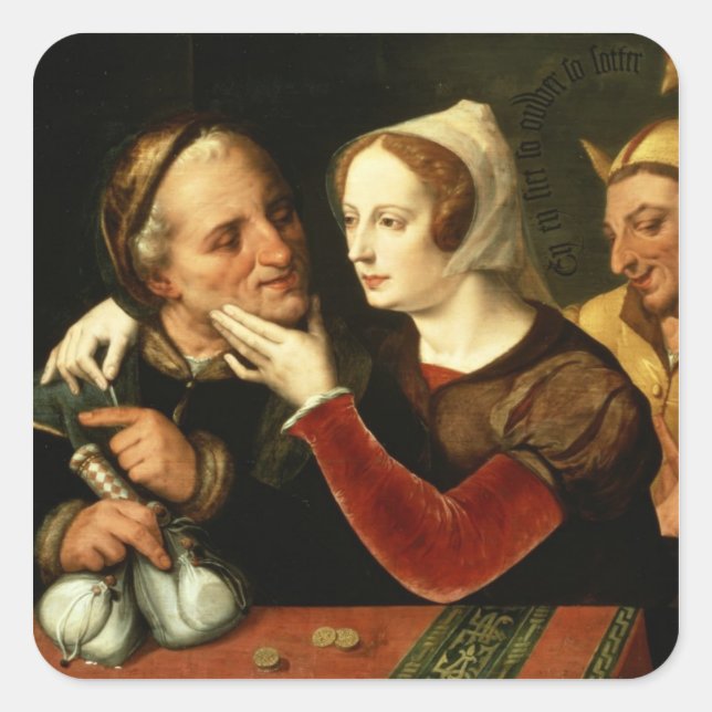 Sticker Carré L'Âge Devient, L'Âge Devient L'Âge (Devant)