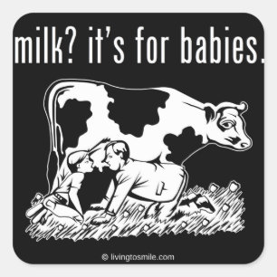 Sticker Carré lait ? il est pour des bébés