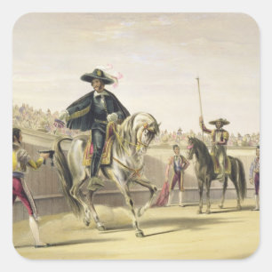 Sticker Carré L'Alguazil livre les clés du toril, 186
