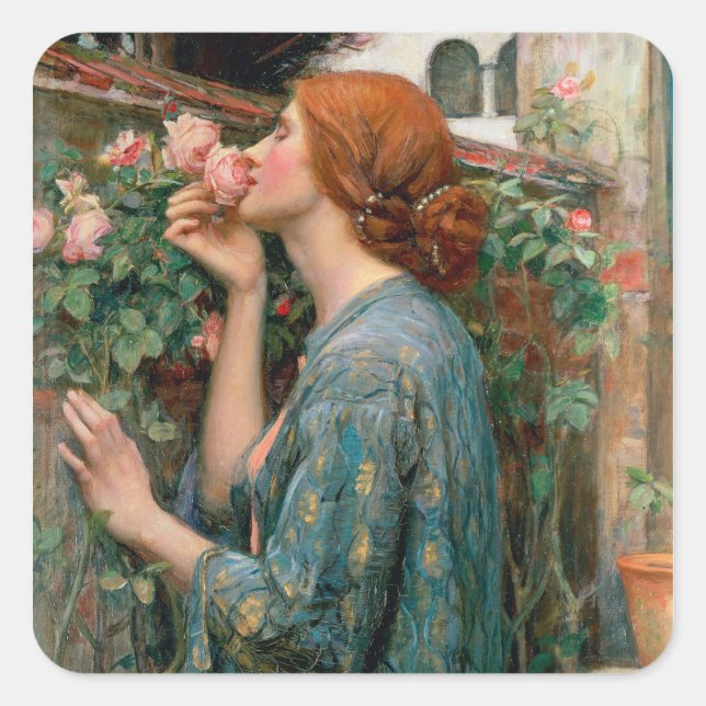 Sticker Carré L'âme du Rose, 1908 (Devant)