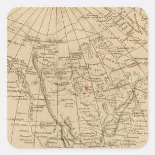 Sticker Carré L'Amérique du Nord 15