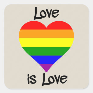 Sticker Carré L'amour est l'amour
