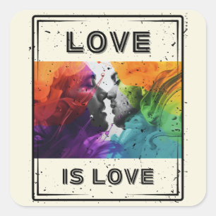 Sticker Carré L'amour est l'amour - Émotions série Partie 3