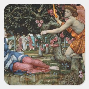 Sticker Carré L'amour et le grand (huile sur toile)