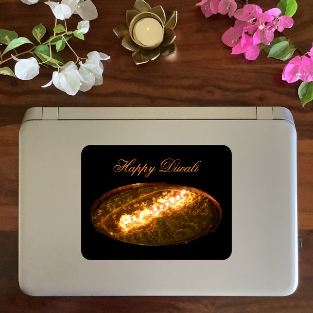 Sticker Carré Lampe à beurre tibétain (Créateur téléchargé)