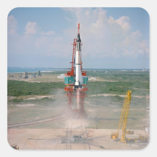 Sticker Carré Lancement de la photo Freedom 7