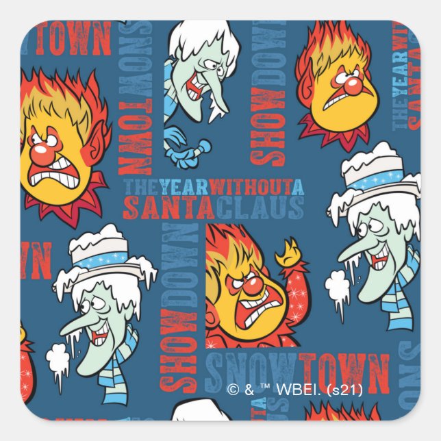 Sticker Carré L'ANNÉE SANS Snowtown Showdown SANTA CLAUS™ (Devant)