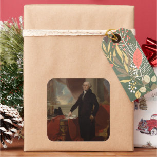 Sticker Carré Lansdowne Portrait : Le président américain George