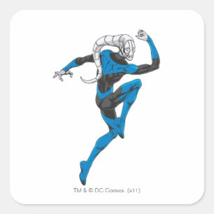 Sticker Carré Lanterne bleue 1