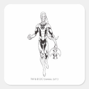 Sticker Carré Lanterne bleue 6