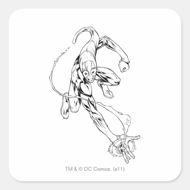 Sticker Carré Lanterne bleue 9 (Devant)