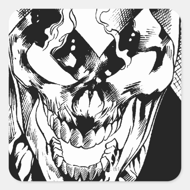 Sticker Carré Lanterne noire (Devant)