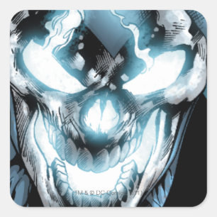 Sticker Carré Lanterne noire - Couleur