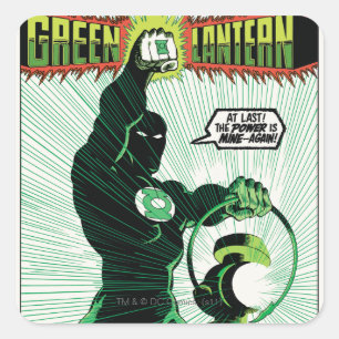 Sticker Carré Lanterne verte - Lanterne brillante