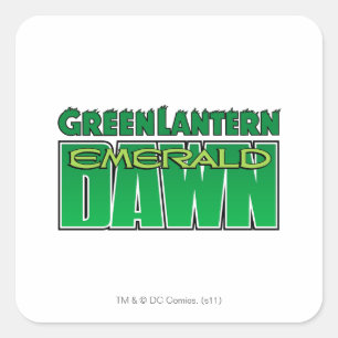 Sticker Carré Lanterne verte - logo Emerald Dawn