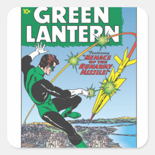 Sticker Carré Lanterne Verte - missile Runaway