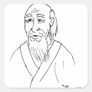 Sticker Carré Lao Tzu