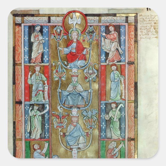 Sticker Carré L'arbre de Jesse (Devant)