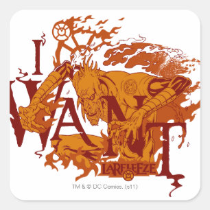 Sticker Carré Larfleeze - Agent Orange 12