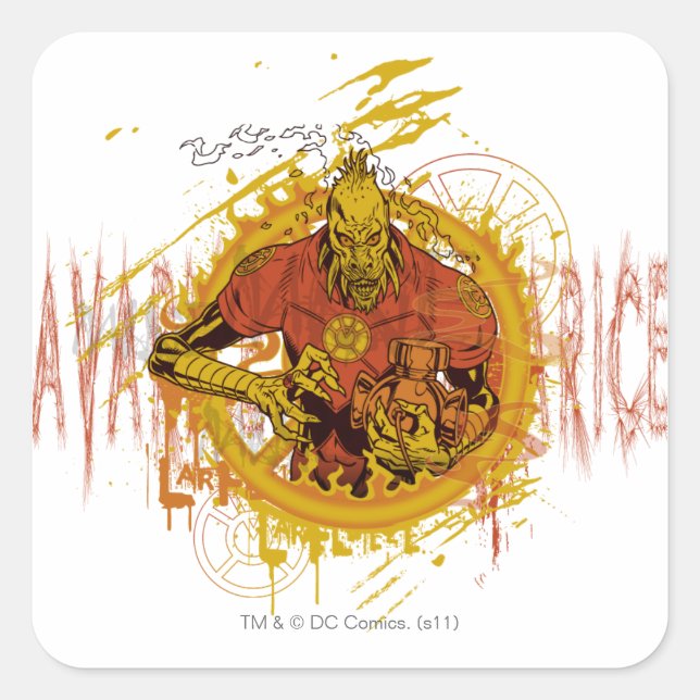 Sticker Carré Larfleeze - Agent Orange 14 (Devant)